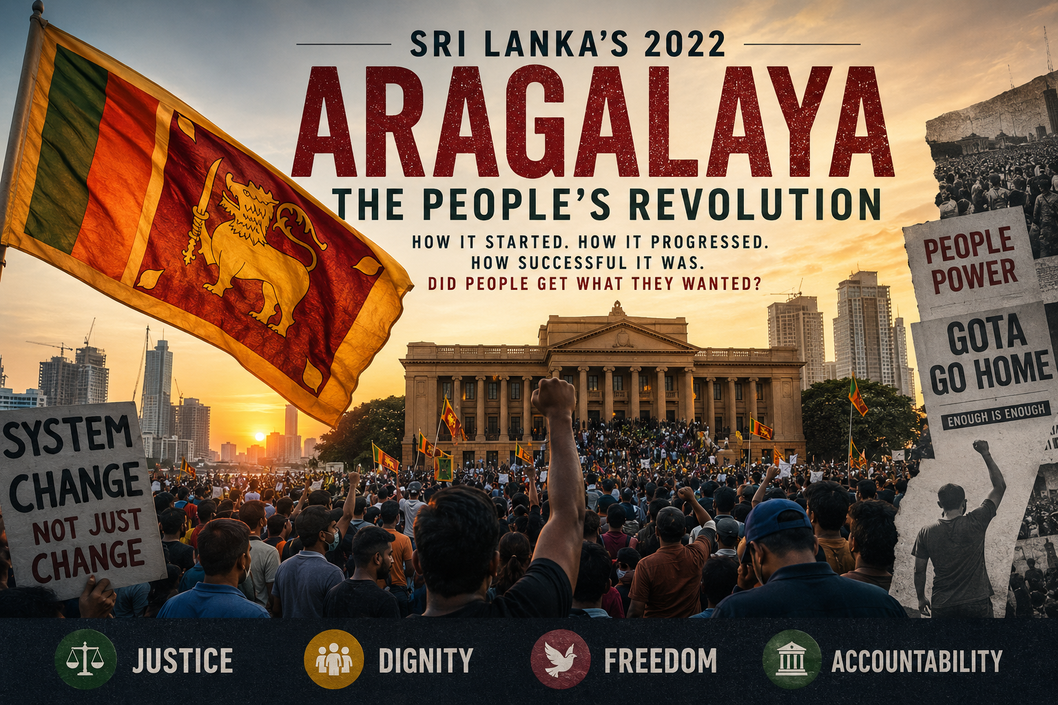 Report: Sri Lanka’s 2022 Aragalaya How the People’s Uprising Began, Succeeded, and What It Ultimately Achieved